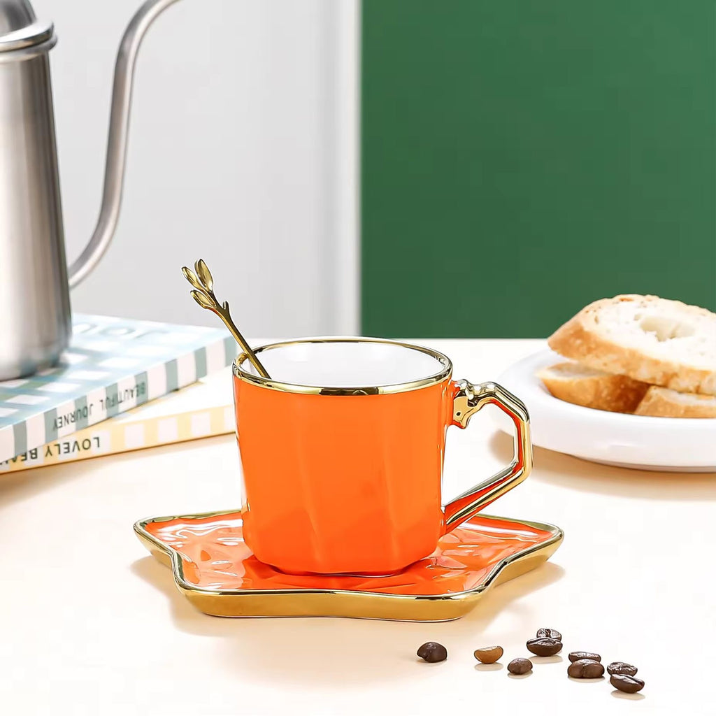 Star shaped saucer and Mug set