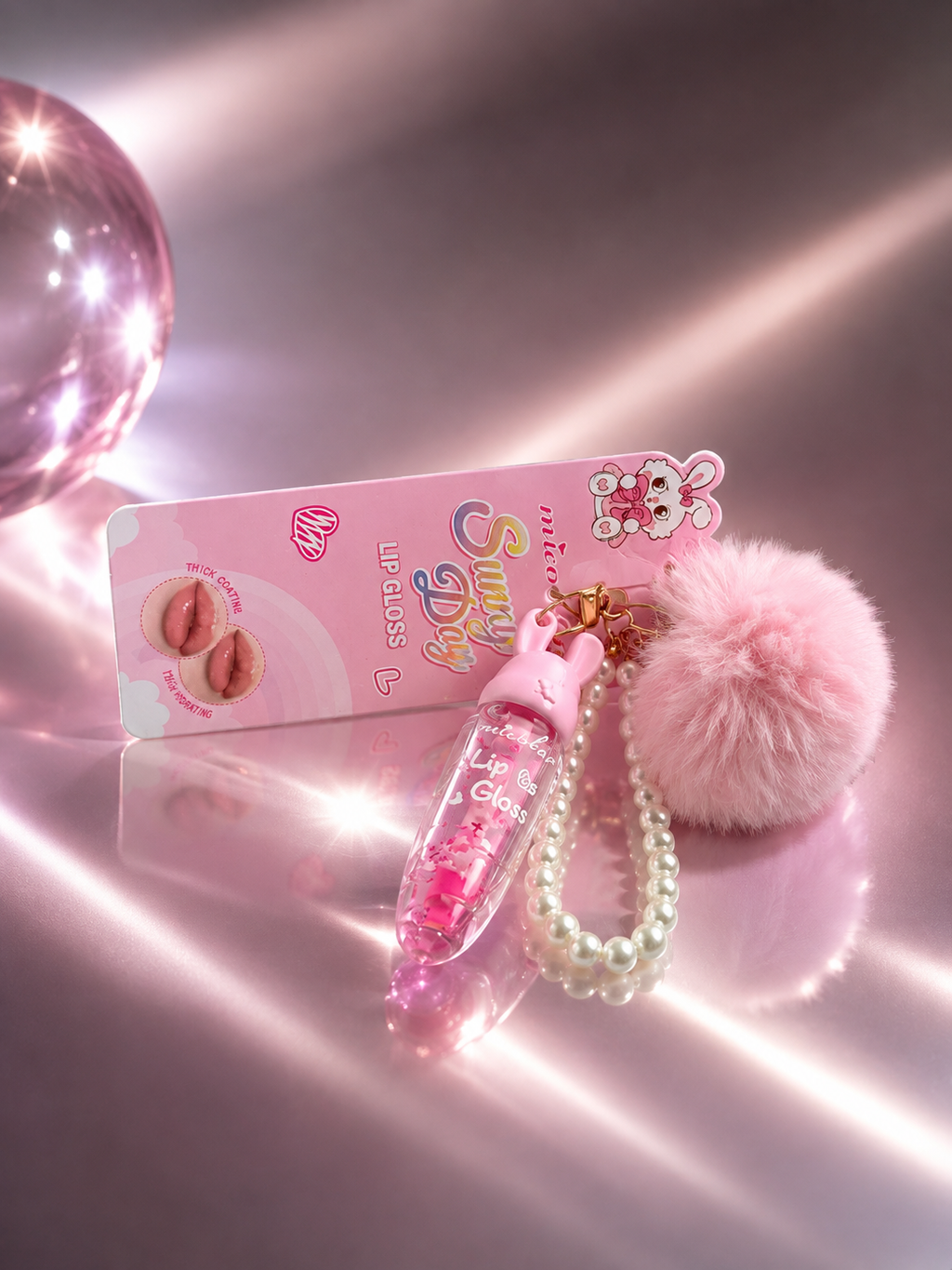 Micolor Lipgloss W pearl keychain