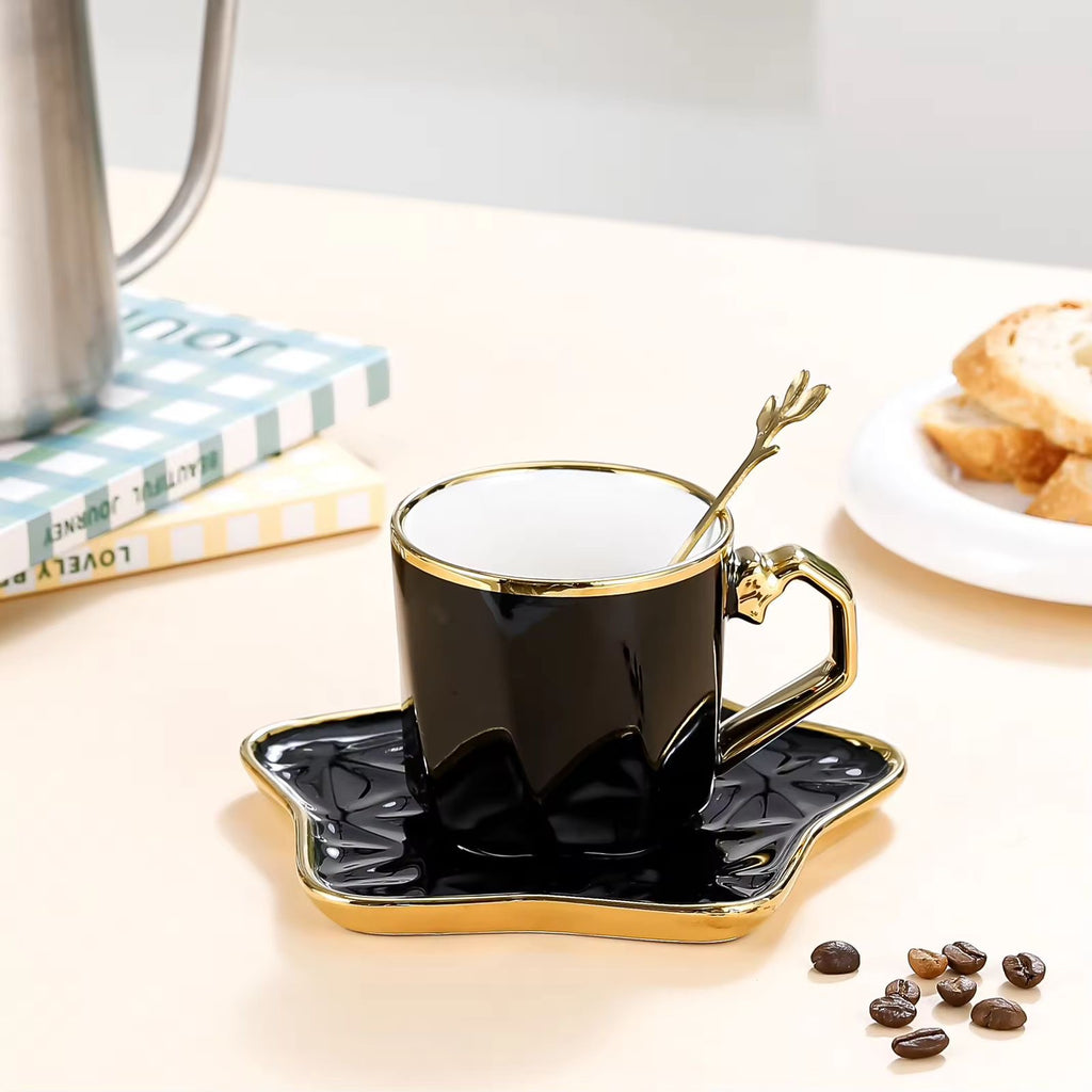 Star shaped saucer and Mug set