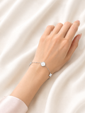 Silver Blossom Station Bracelet