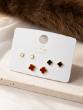 Clover Charm Stud Set