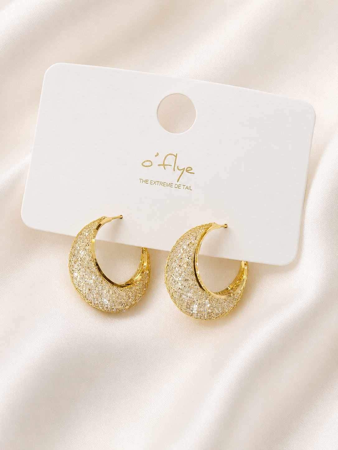Golden Veil Hoops
