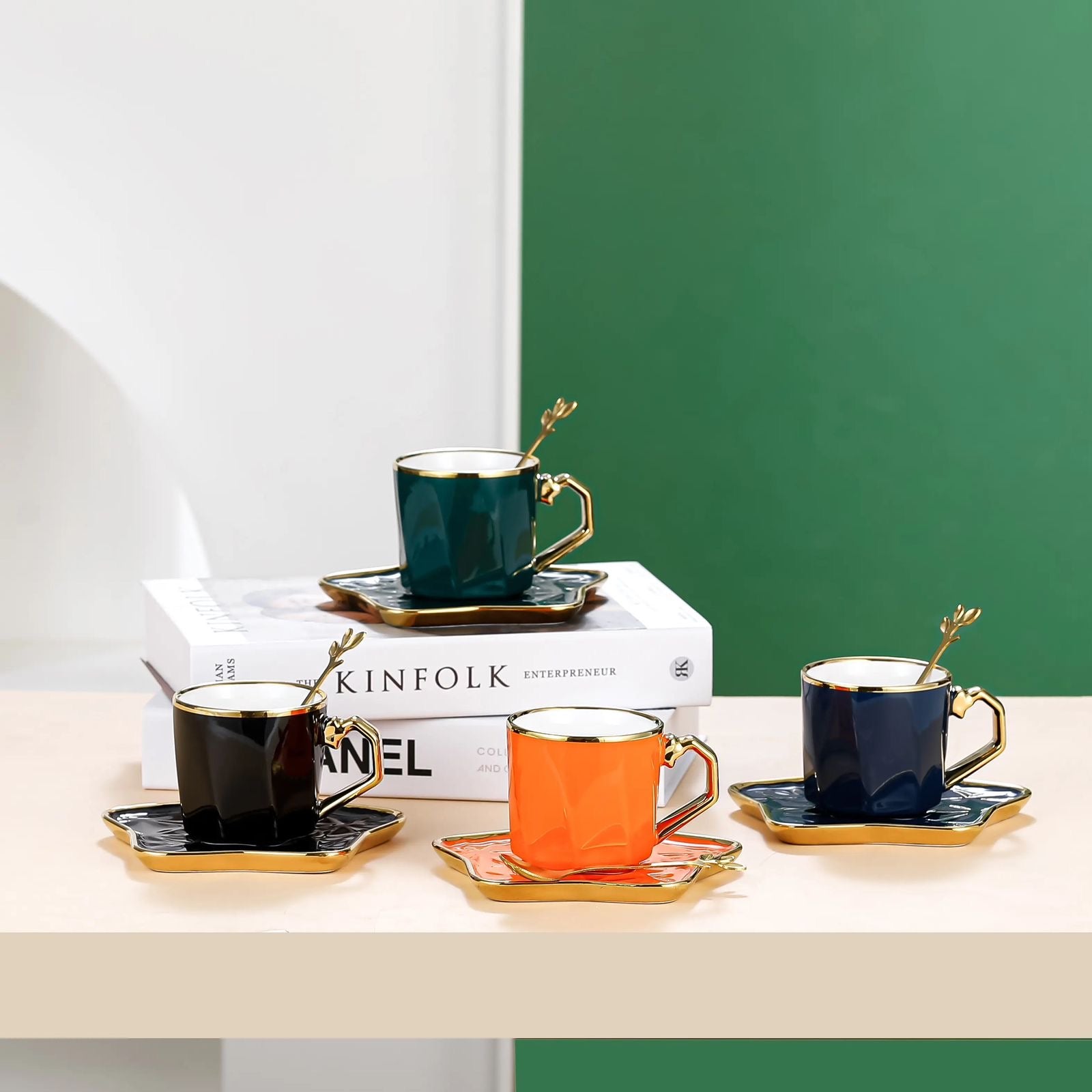 Star shaped saucer and Mug set