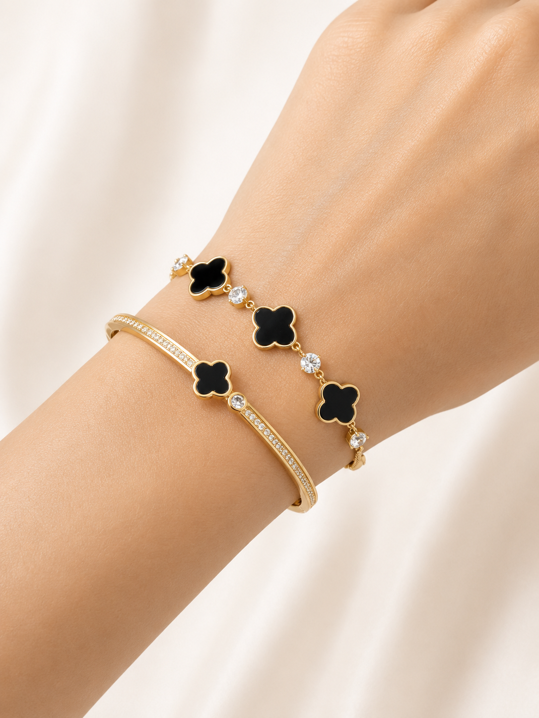 Crystal Noir bracelet