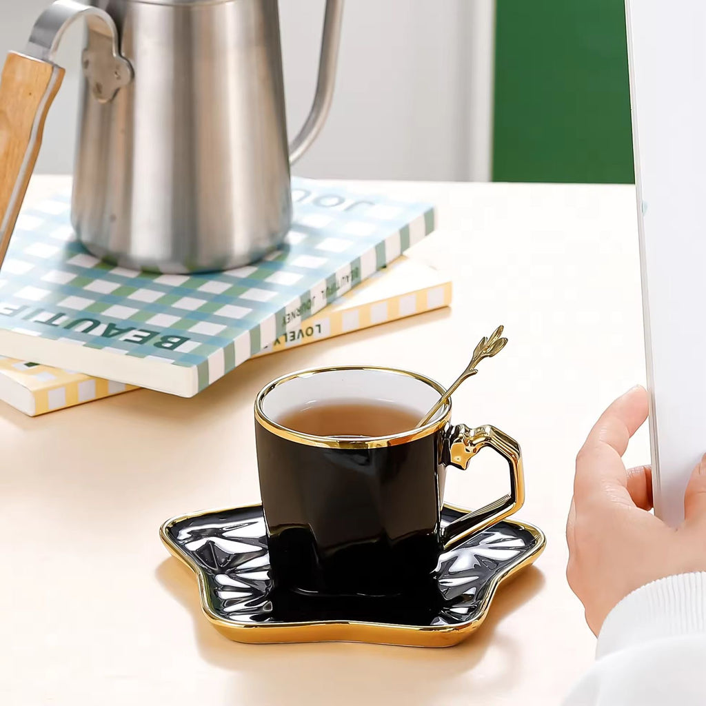Star shaped saucer and Mug set