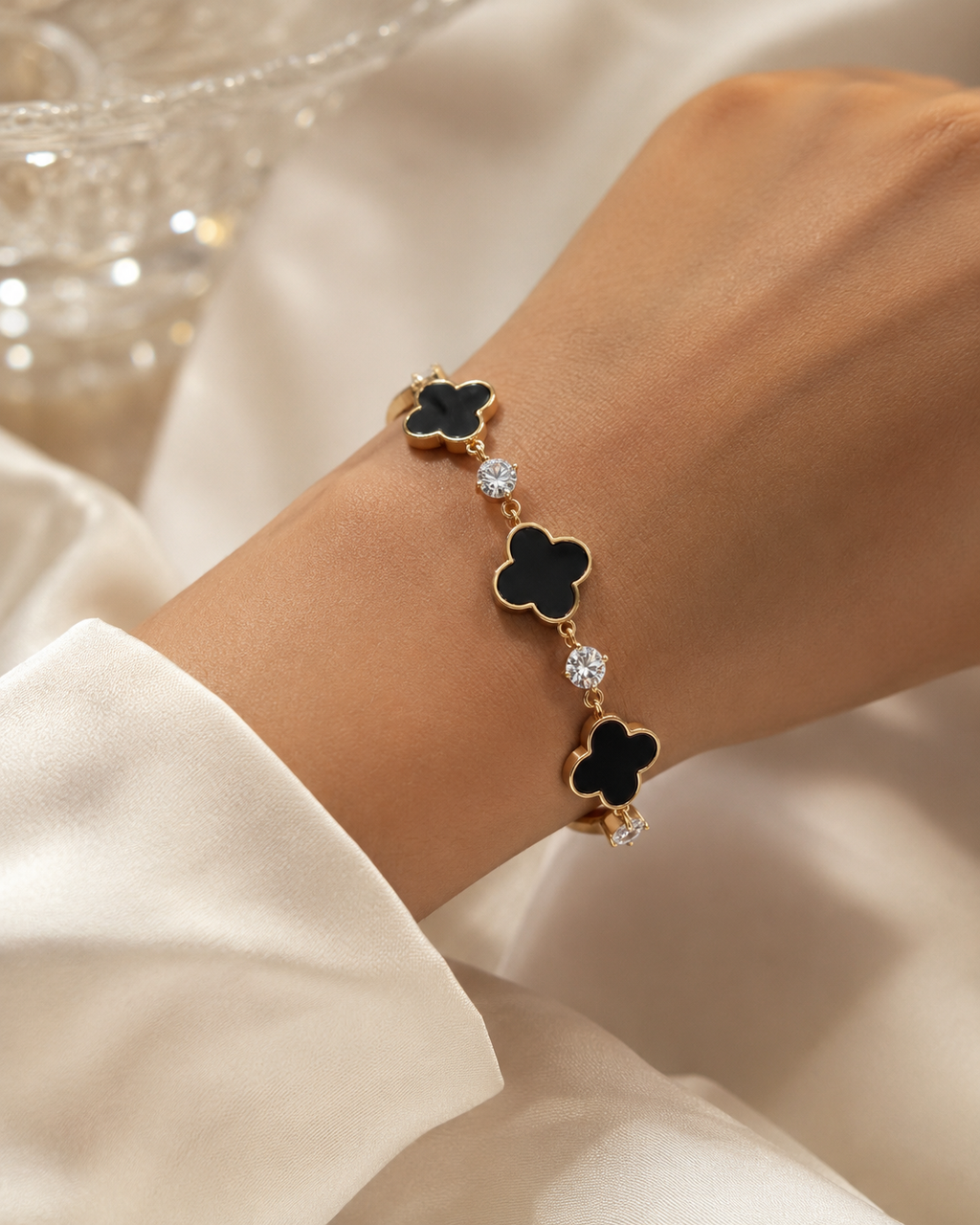 Crystal Noir bracelet